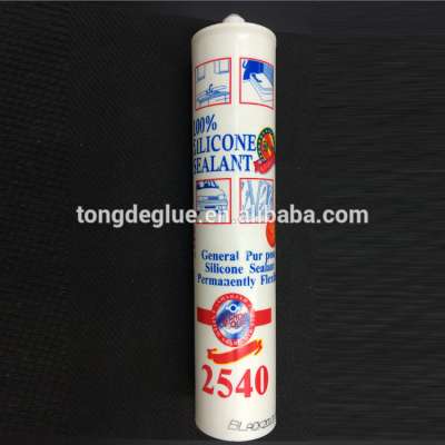 Hot sale factory price 280ml adhesive sealing acetic silicone sealant for glass