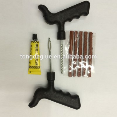 High Quality New Arrival Red Card Pistol Tire Repair Glue Set Automotive Insert Tools Kit