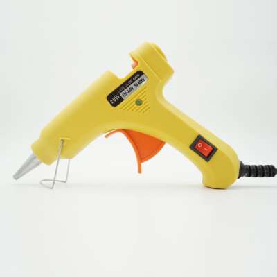 Top Sale 20W Yellow Color Silicone Spray Gun Mini Hot Melt Glue Gun